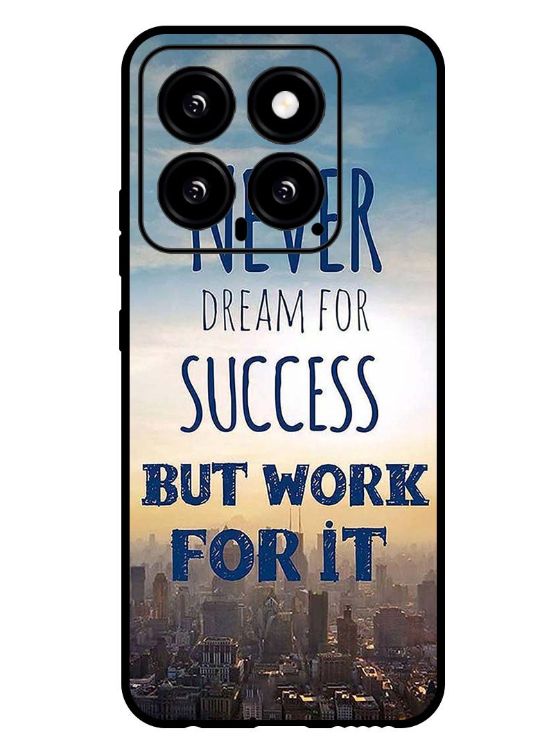 Theodor Protective Case Anti Scratch Shock Proof Bumper Cover For Xiaomi 14 Never Dreams For Success - Image 1