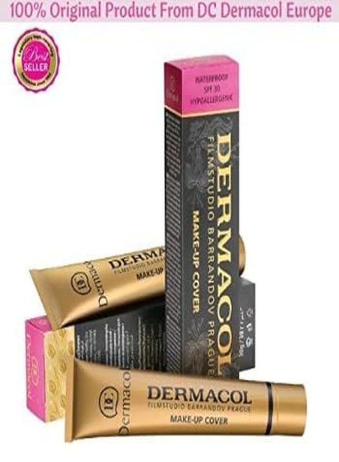 Dermacol DC Dermacol Professional Full Coverage Waterproof Foundation SPF 30, Shade 210, Matte Finish for Oily & Acne-Prone Skin, Long Wear Makeup, 30g - Image 2