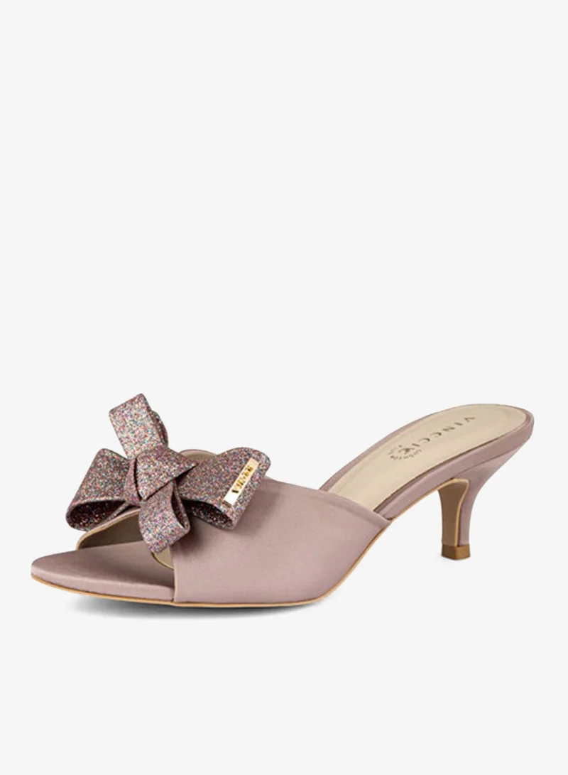 فينتشي نساء حزام واحد صنادل كعب متوسط