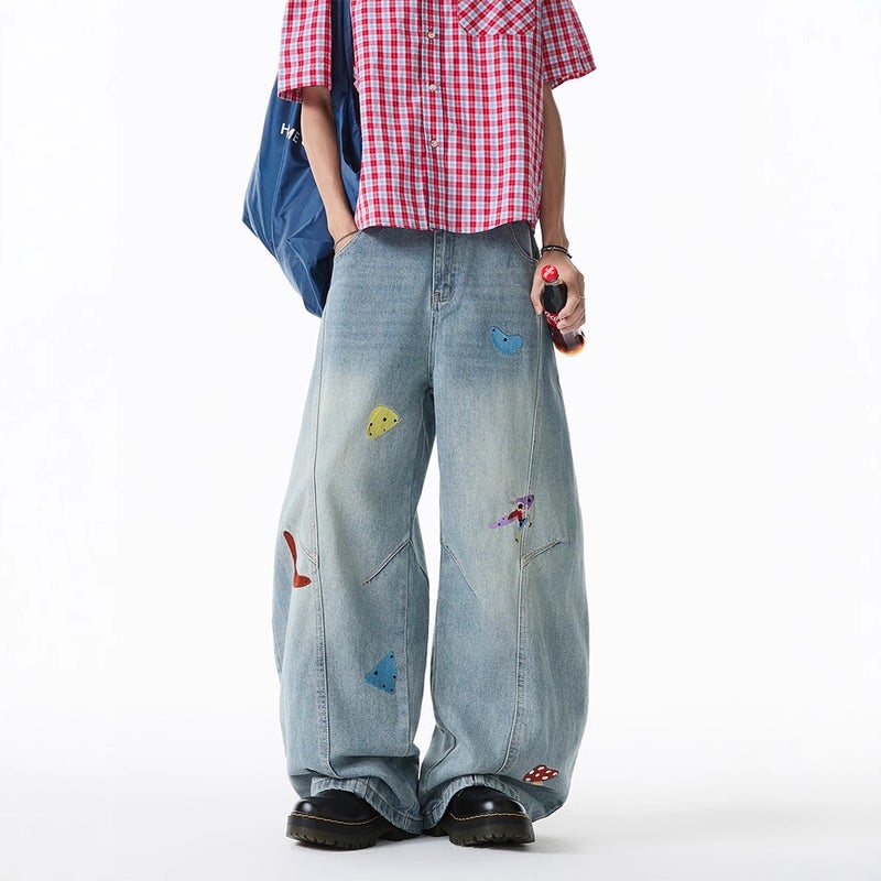 Unisex Casual Daily Denim Jeans - Image 1