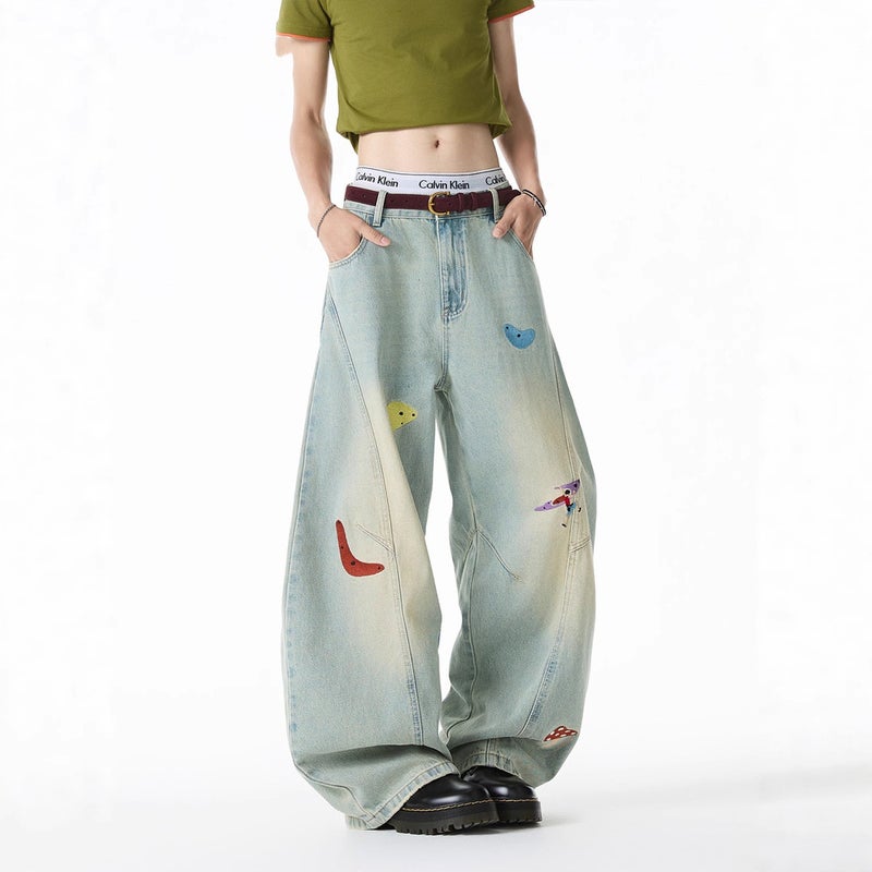 Unisex Casual Daily Denim Jeans - Image 2