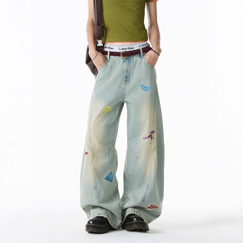 Unisex Casual Daily Denim Jeans - Image 3