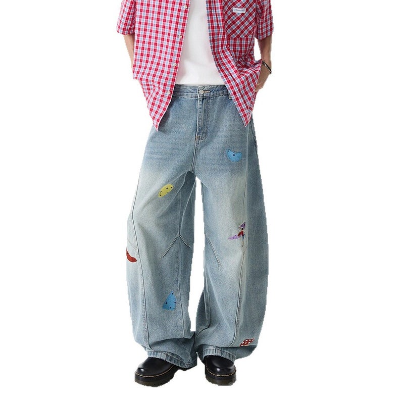 Unisex Casual Daily Denim Jeans - Image 4