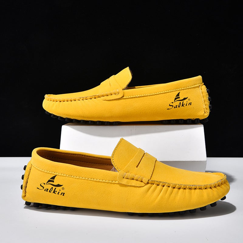 Men'S Beanie Shoes, Men'S Casual Leather Shoes, British Beanie Shoes, Leather Shoes, Fashionable Men'S Loafers - Image 3