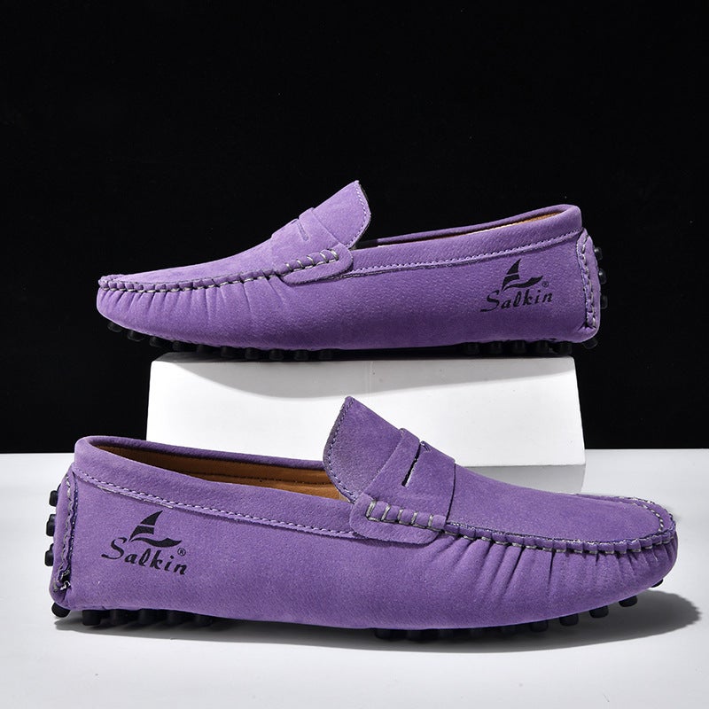Men'S Beanie Shoes, Men'S Casual Leather Shoes, British Beanie Shoes, Leather Shoes, Fashionable Men'S Loafers - Image 4
