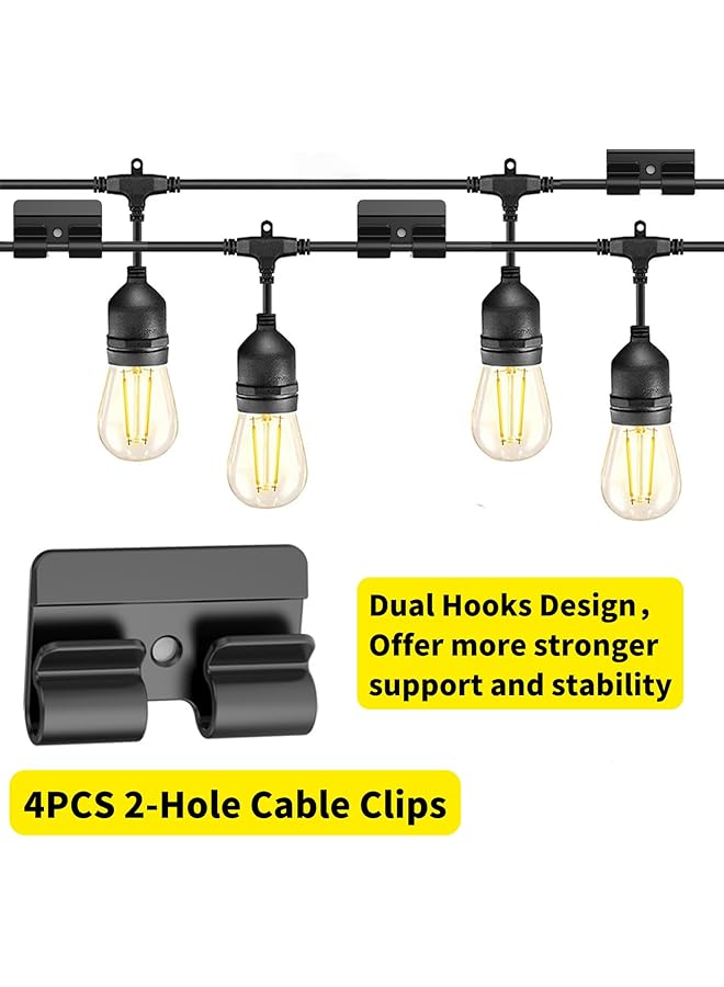 erorex 313Pcs Cable Management Kit By Cable Management Desk Cord Organizer 67 Adhesive Wire Clips 4 Cable Sleeves Split 22 Reusable Cable Strap 200 Nylon Cable Zip Ties For Tv Office Black - Image 3