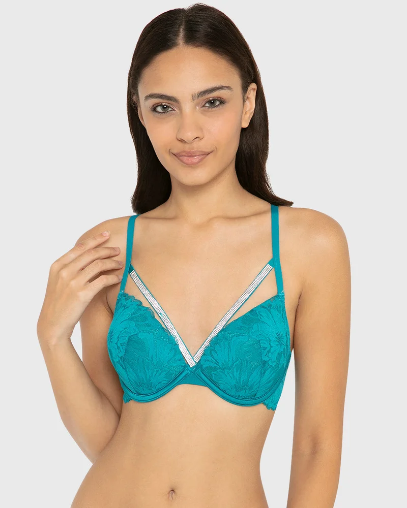 لا سينزا La Senza Double Push Up Wired Lace Bra