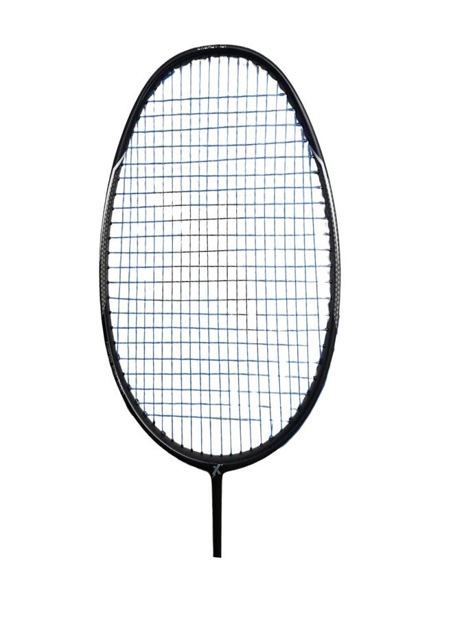 Exergy 101 Strung Badminton Racket for Beginners and Intermediate Players - 82g, 28 lbs Tension, Pre-Strung with Full Cover, Black, Graphite - Image 3