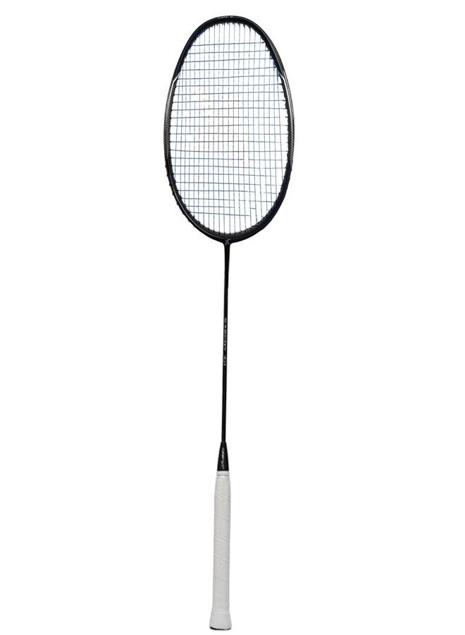 Exergy 101 Strung Badminton Racket for Beginners and Intermediate Players - 82g, 28 lbs Tension, Pre-Strung with Full Cover, Black, Graphite - Image 1