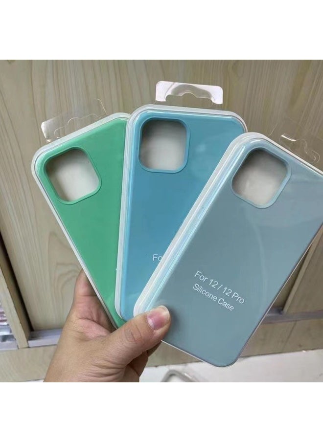 Generic All-inclusive 15 Apple 13 Liquid Silicone 14 Mobile Phone Case 13Promax Straight Edge 15pro Protective Case 13Pro-Color:Begonia Color [all Inclusive]-Applicable Models:Apple 13promax [with Logo]  - Image 4