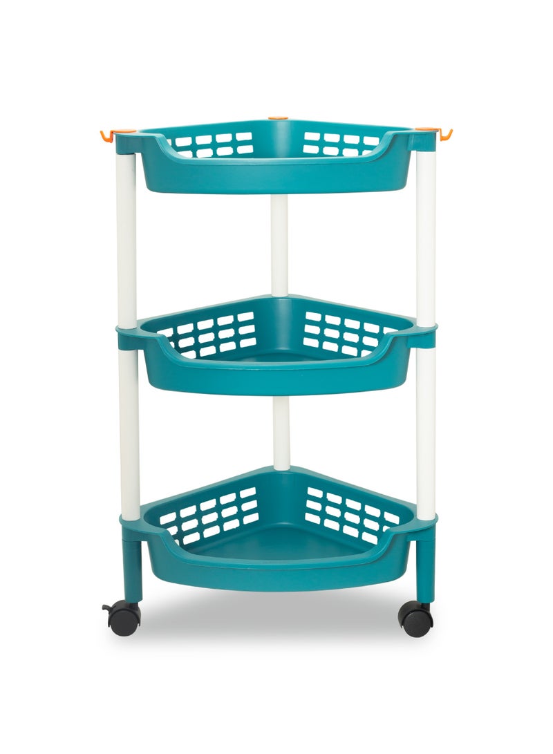 Homeway 3-Layer Moveable Corner Organizer – Space-Saving and Perfect for Organizing Your Home - Image 1