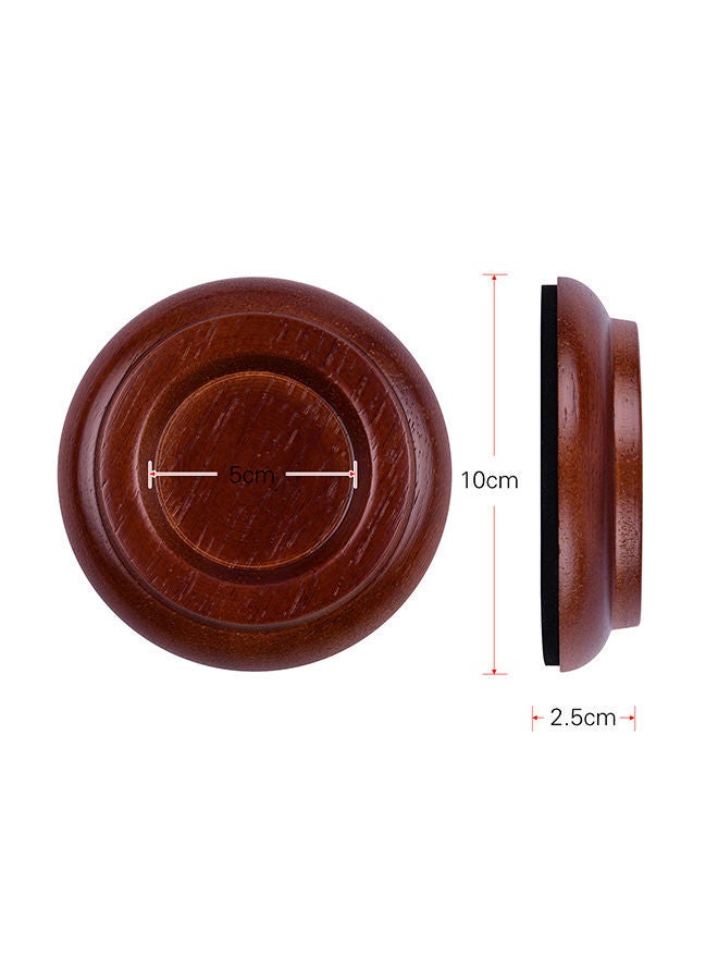 نيبمينينت طقم أكواب لتثبيت عجلة ساق البيانو العمودية من الخشب بلون سادة 4 قطع - Image 4