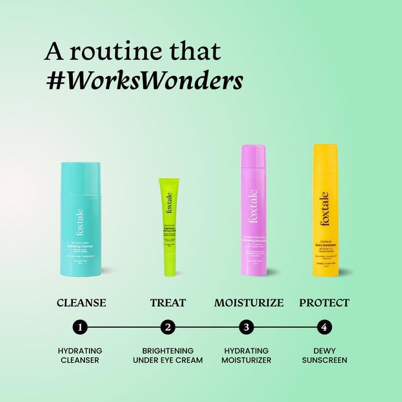 FoxTale Brightening Under Eye Cream with Vitamin C, Caffeine, and Hyaluronic Acid - Reduces Dark Circles and Puffiness - 20ml - Image 5