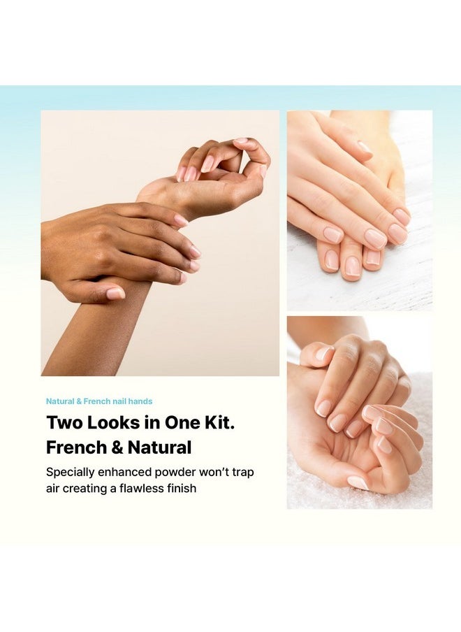 Goldfinger Professional French Acrylic Kit, Full Nail Extension System With Acrylic Clear Powder And Liquid, Essential Tools, Nail Glue Included, 40 Tips For French & Natural Styles  - Image 4