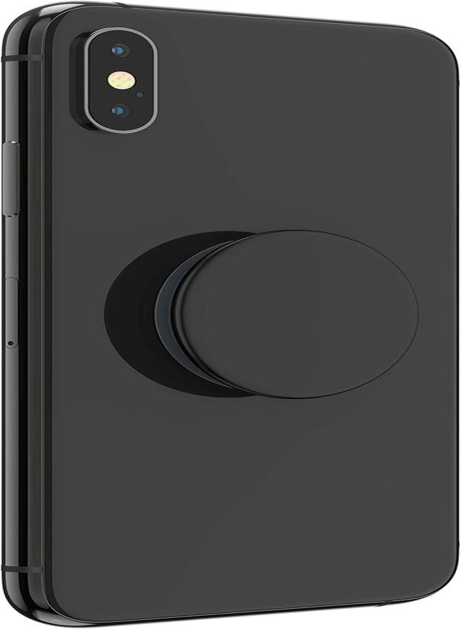POPSOCKETS بوب سوكيتس بوب جريب قاعدة هاتف أساسية وحامل - قابل للتوسيع، قمة ثابتة، تثبيت آمن للرسائل والصور - يعمل مع معظم الحالات السلسة - لاصق جل - أسود - ملحق عالمي للهواتف الذكية - Image 4