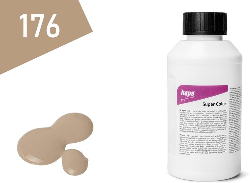 Kaps Dye Paint For Natural and Synthetic Leather Textiles, Super Color, 16.9 fl. Oz. - Image 1