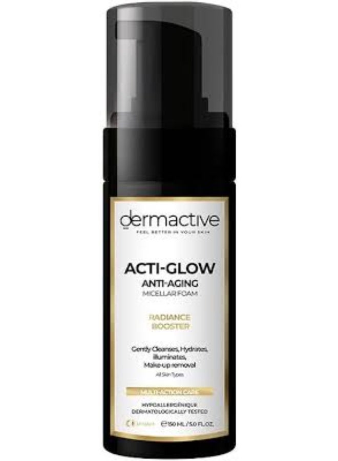 Dermactive Acti- Glow Anti Aging Micellar Foam 150 ml - Image 2