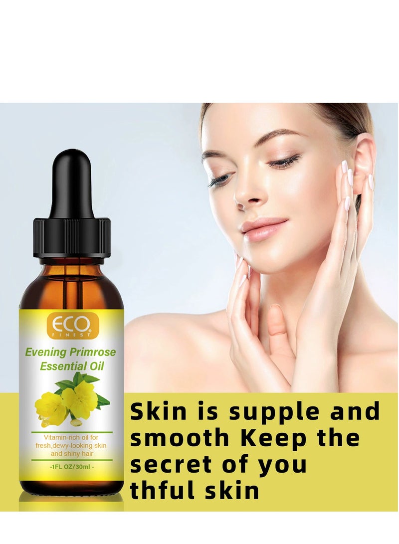 إيكو زيت زهرة الربيع المسائية العضوي للوجه ، مع فيتامين سي ، ترطيب عميق ، مضاد للشيخوخة ، يقلل من الخطوط الدقيقة والتجاعيد ، يحسن البشرة والشعر 30 مل - Image 2