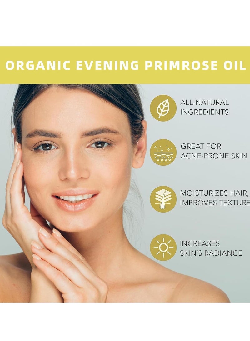 إيكو زيت زهرة الربيع المسائية العضوي للوجه ، مع فيتامين سي ، ترطيب عميق ، مضاد للشيخوخة ، يقلل من الخطوط الدقيقة والتجاعيد ، يحسن البشرة والشعر 30 مل - Image 4