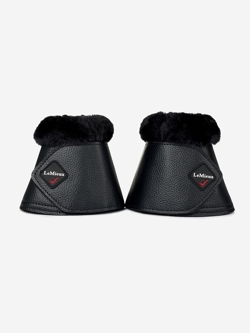 LeMieux Fleece WrapRound Overreach Horse Boots Protective Gear and Training Equipment Equine Boots Wraps Accessories Black Medium - Image 2