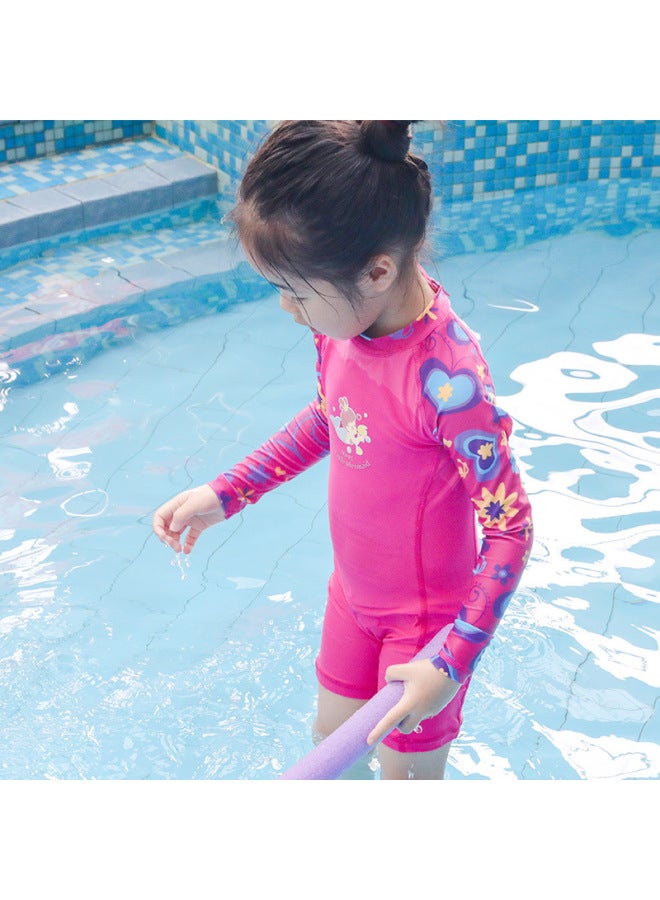 Swimsuit For Girls, Two-piece Swim Trunks, Hot Spring Swimwear, Sun Protection Clothing, Children's Swimwear Set, Quick-dry