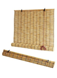 LINGWEI Outdoor Window Blinds Bamboo Roller Blinds with Roller Accessories Hanging Window Curtain Roll Up Shades Reed Curtain  - Image 2