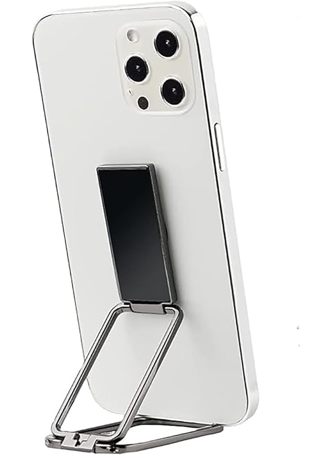 S-TOP Metal Phone Grip Holder - 360° Rotating Finger Kickstand & Foldable Stand for Magnetic Car Mount Compatible with All Smartphone and iPad Tablets - Image 1