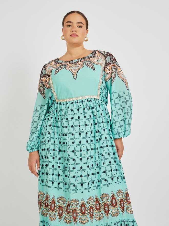 Styli Printed Maxi Dress  - Image 3