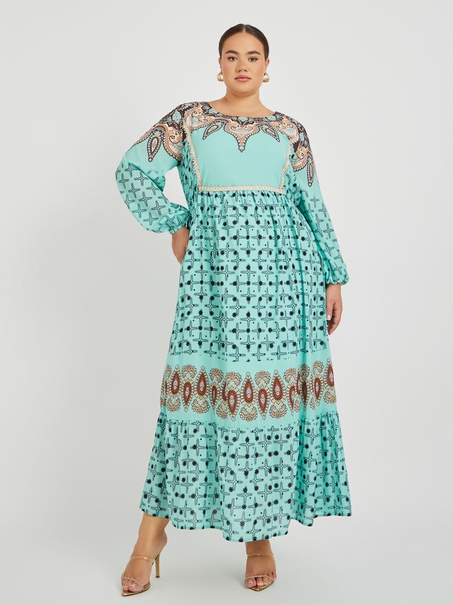 Styli Printed Maxi Dress  - Image 2