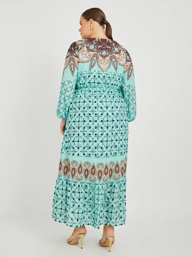 Styli Printed Maxi Dress