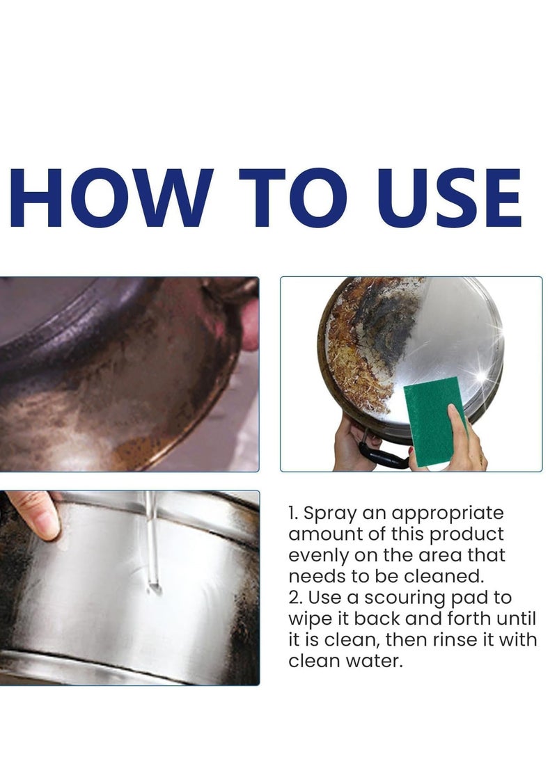 SOLARAE 2pcs Kitchen Splash Spray Foam Cleaner All Purpose Multi Cleaning System Oven For Sparkling Clean Surfaces In Your Kitchen - Image 5