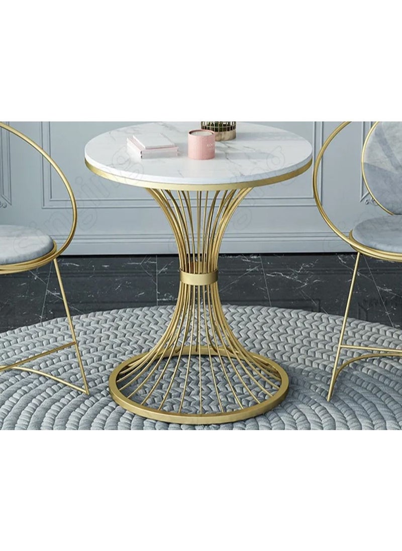 Generic Coffee Table Sofa Side Table Living Room Coffee Table Balcony Small Round Table Home Corner Table Hotel Bedroom Bedside Simple Small Coffee Table Side Tables  - Image 1