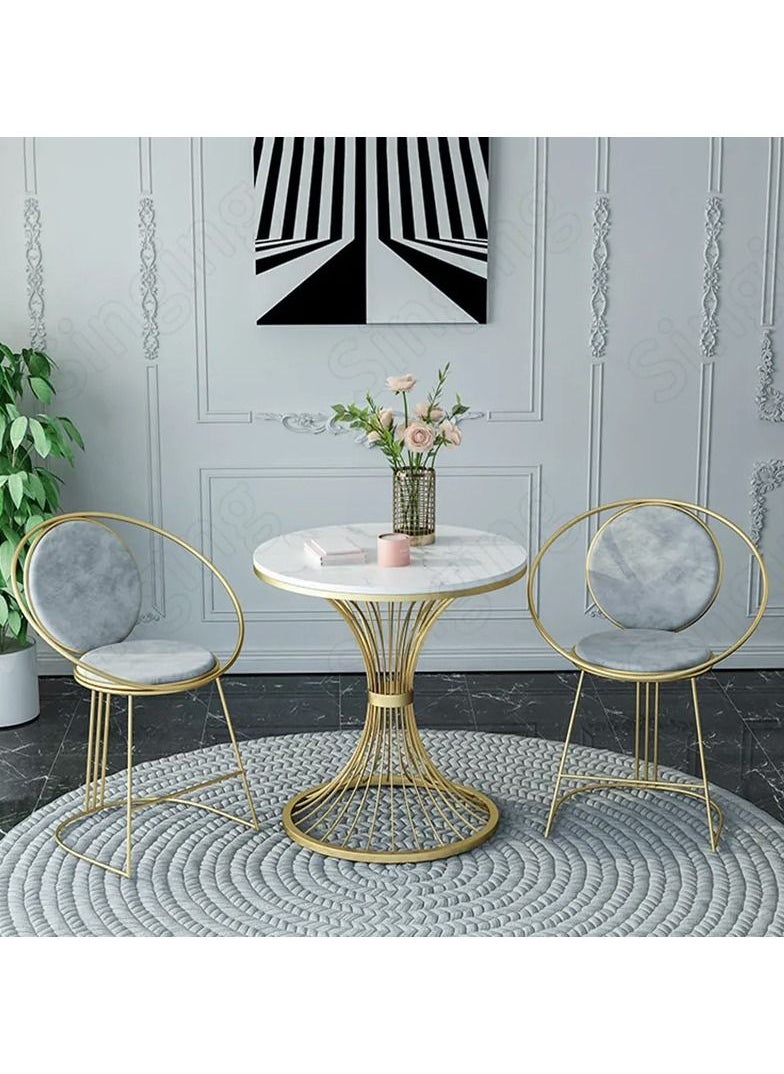 Generic Coffee Table Sofa Side Table Living Room Coffee Table Balcony Small Round Table Home Corner Table Hotel Bedroom Bedside Simple Small Coffee Table Side Tables  - Image 3