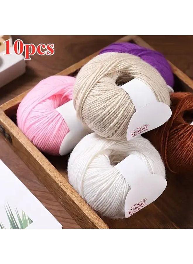 10 Pack Premium Australian Wool Yarn 500g Assorted Colors for DIY Knitting Crochet Sweaters Scarves Hats - Image 4