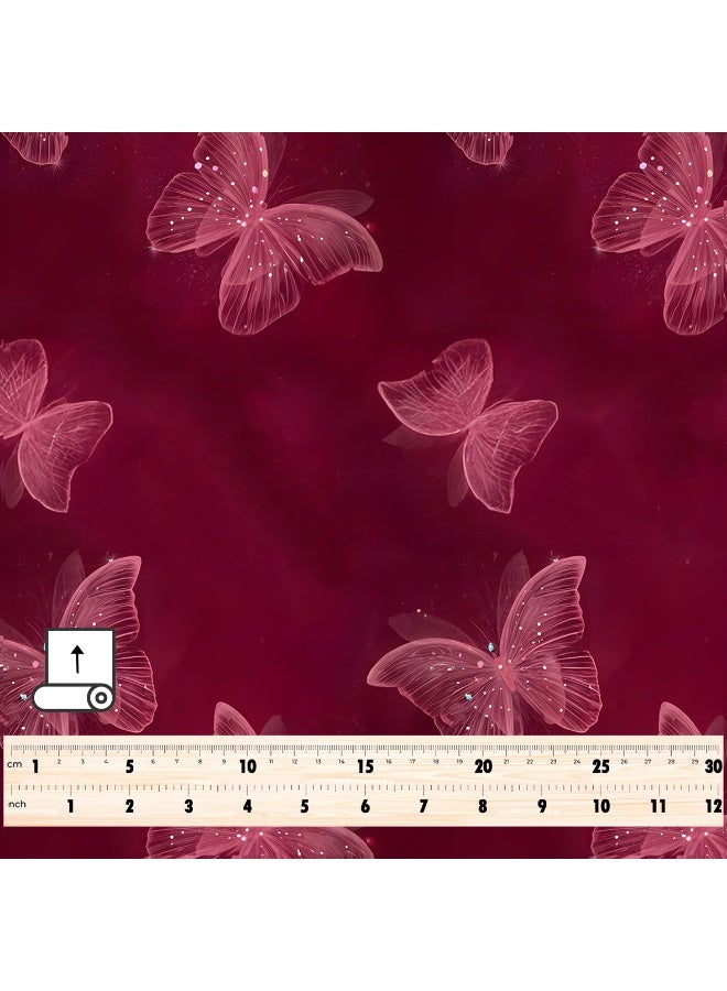 فيلاتو Ù‚Ù…Ø§Ø´ Ø­Ø±ÙŠØ± Ø§Ù„Ù„ÙŠÙ„ Ø¹Ø±Ø§Ù…ÙŠ Ø¨Ø§Ù„ÙŠØ§Ø±Ø¯Ø©ØŒ Ù„ÙˆÙ† Ø¹Ù†Ø§Ø¨ÙŠ ØºÙ†ÙŠØŒ Ù�Ø±Ø§Ø´Ø§Øª ÙˆØ±Ø¯ÙŠØ©ØŒ Ø¬Ù„Ø§Ø¨ÙŠØ© Ù…Ø®ÙˆÙŠØ±ØŒ Ø®ÙŠØ§Ø·Ø©ØŒ Ø¹Ø±Ø¶ 58 Ø¨ÙˆØµØ© - Image 4