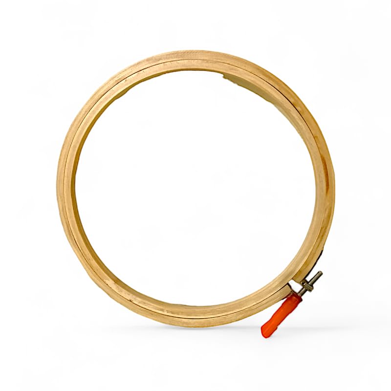 ADW CRAFT'S 7 INCH Embroidery Wooden Hoop(3 PLY, Pack of 6),Wooden Hoop Ring for Embroidery Kit,Wooden Embroidery Hoop Ring Frame,Wooden Frames for Craft Hoop Frame,Mini Wooden Hoop,Hand Embroidery Frame Wooden  - Image 5