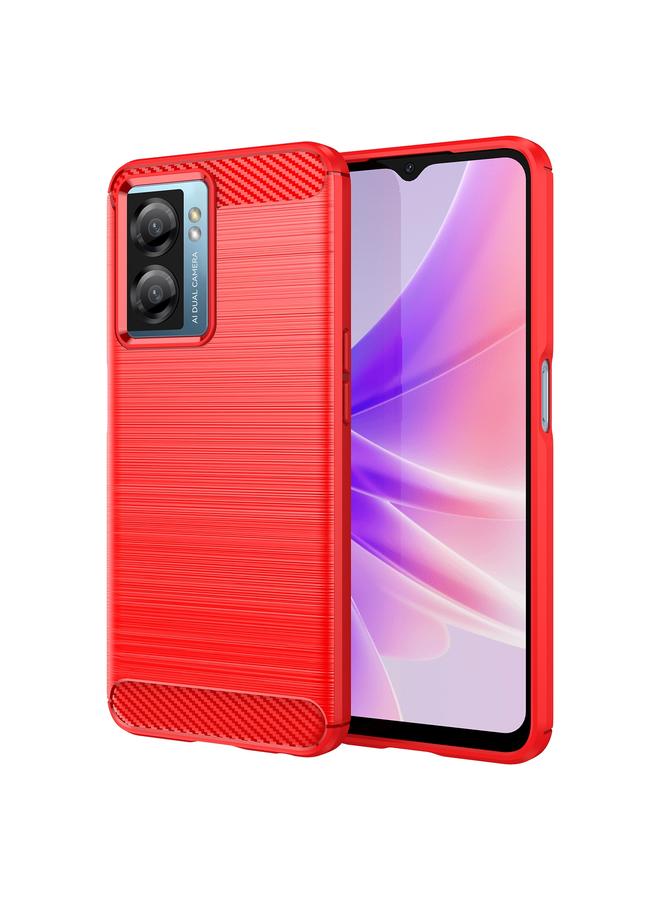 اس-توب جراب هاتف Realme V23 من ألياف الكربون المصقولة TPU - Image 1