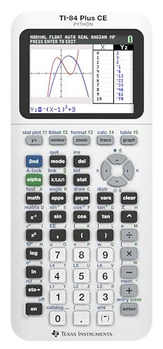 Texas Instruments TI84 Plus CE Color Graphing Calculator Bright White - Image 1
