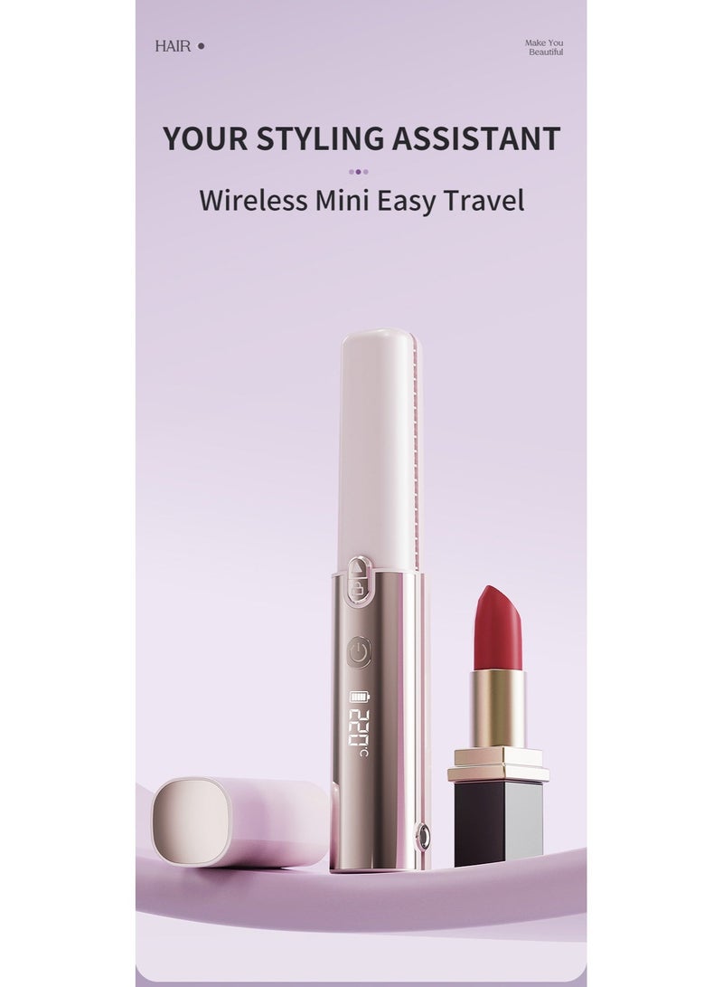 Western Mountains Mini wireless new charging straightener portable hair care without damaging hair styling comb for home use - Image 1