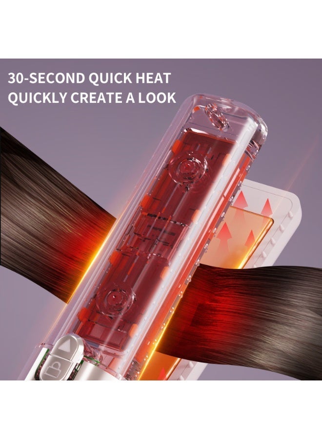 Western Mountains Mini wireless new charging straightener portable hair care without damaging hair styling comb for home use - Image 2