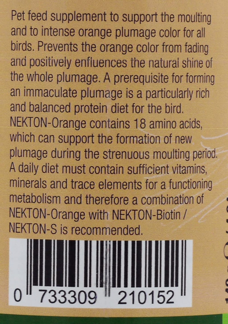 Nekton-Orange to Enhance Orange Color in Birds 140g / 4.94oz - Image 4