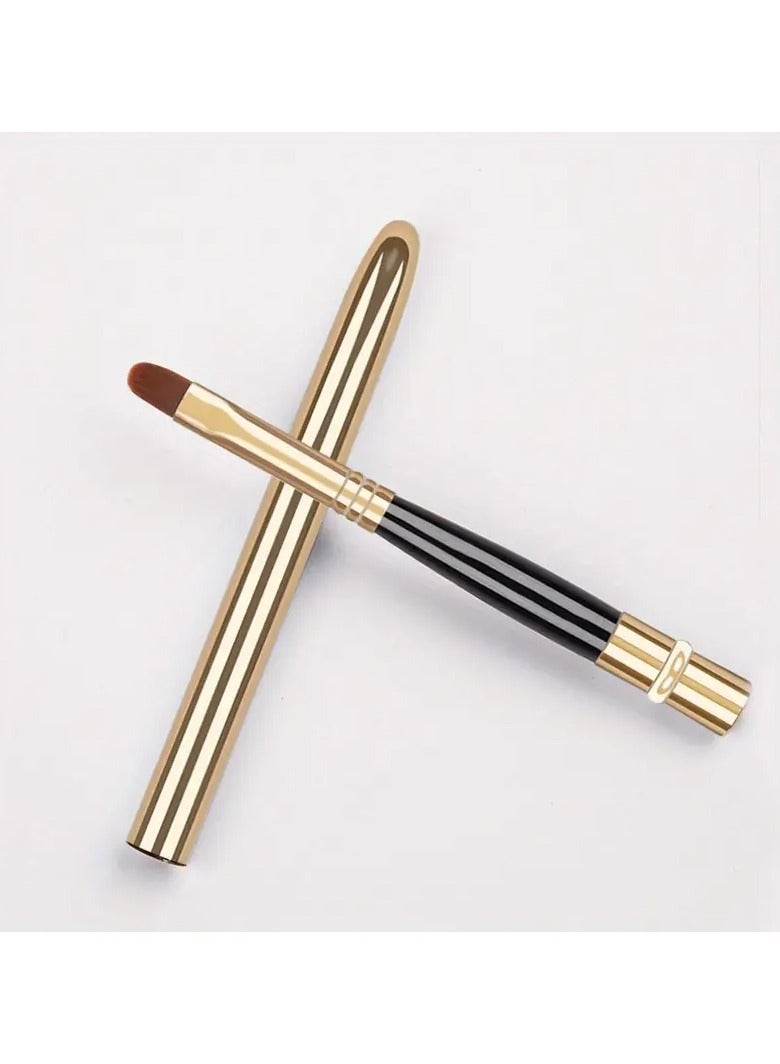 Goolsky 1pc Deluxe Lip Brush, Soft Nylon Bristles, Durable Metal Handle, Formaldehyde-Free, Cruelty-Free, Travel-Friendly, for Precise Lip Contouring and Smooth Lipstick Application, All Skin Types - Image 1