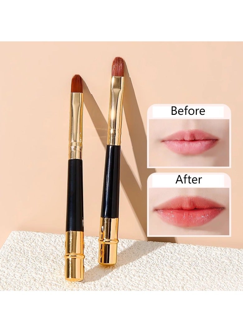Goolsky 1pc Deluxe Lip Brush, Soft Nylon Bristles, Durable Metal Handle, Formaldehyde-Free, Cruelty-Free, Travel-Friendly, for Precise Lip Contouring and Smooth Lipstick Application, All Skin Types - Image 2