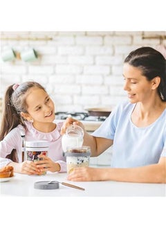 HOOKOR Mason Jars for Overnight Oats: 4 Pack Overnight Oats Containers with Lids and Spoons - 16 oz Glass Food Storage Containers for Milk, Cereal, Fruit - Oatmeal Jars/Canning Jars  - Image 5