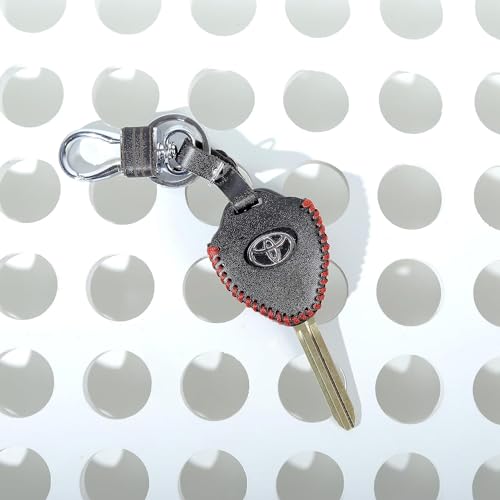 aliens world Leather Smart Car Key Cover Case with Metal Hook Keychain for Toyota Fortuner, Corola, Old Corola Altish (Black) - Image 2