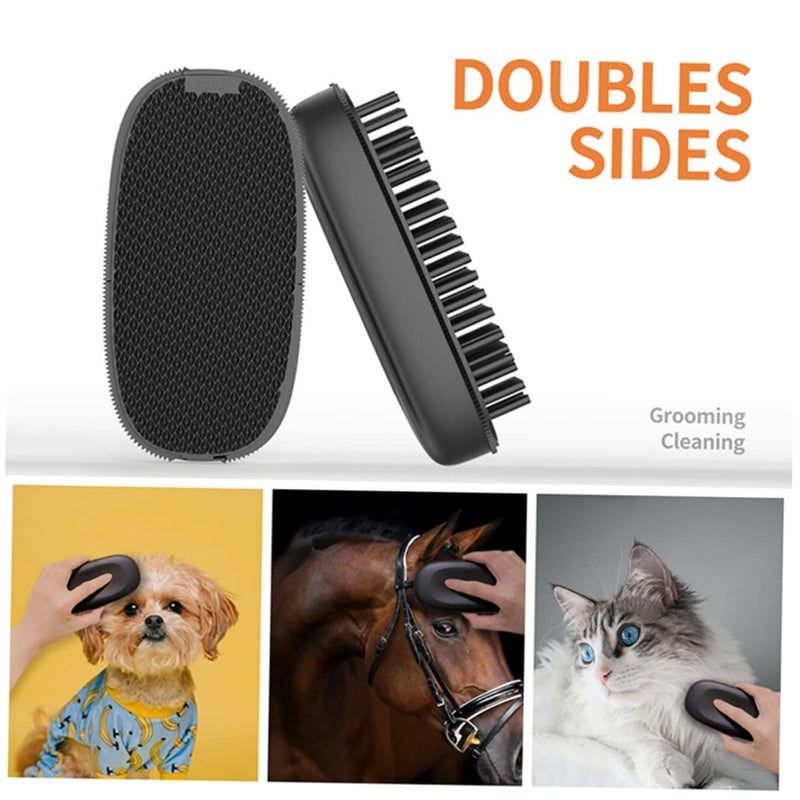HANABASS Horse Grooming Brush Ergonomic Handle Multi-function Pet Cleaning Tool Cattle and Livestock Lightweight and Easy to Grooming Supplies - Image 2