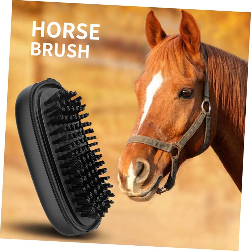 HANABASS Horse Grooming Brush Ergonomic Handle Multi-function Pet Cleaning Tool Cattle and Livestock Lightweight and Easy to Grooming Supplies - Image 4