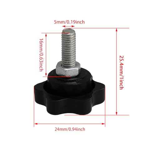 BQLZR M5X16 thread Replacement Hand Knob Music Stand Handle Installation Screw （Small） - Image 5