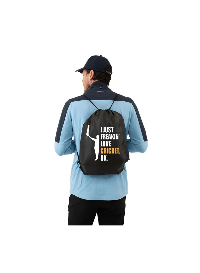 PRINTSHOP4ME Pack Of 3 Drawstring Bags With Cricket Design-Durable Sports Backpack For Adults,Great For Gym,Travel And Everyday Use,Lightweight With Cricket Print For Everyday Use - Image 5