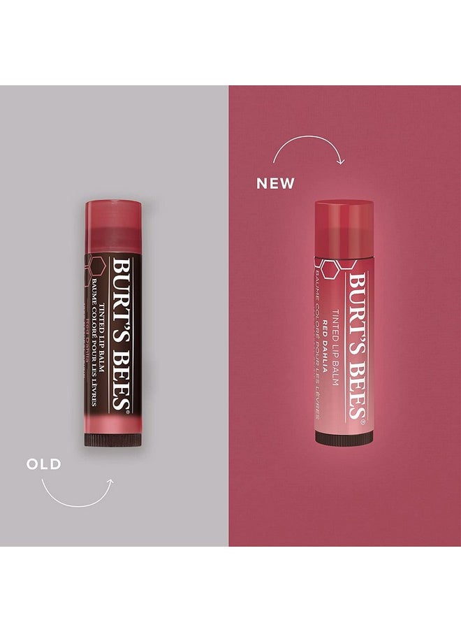 Burts Bees 100% Natural Moisturizing Tinted Lip Balm, Red Dahlia, 1 Tube, Pack Of 2  - Image 2